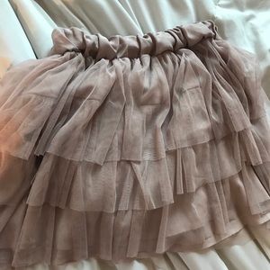 Chic & Girly Tiered Ballerina-esque Miniskirt
